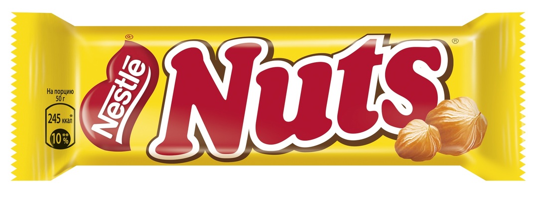 Bar Nestle chokladnötter tuning 50 g