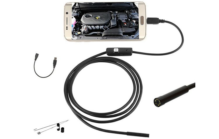  You can even connect an endoscopy camera to your smartphone.