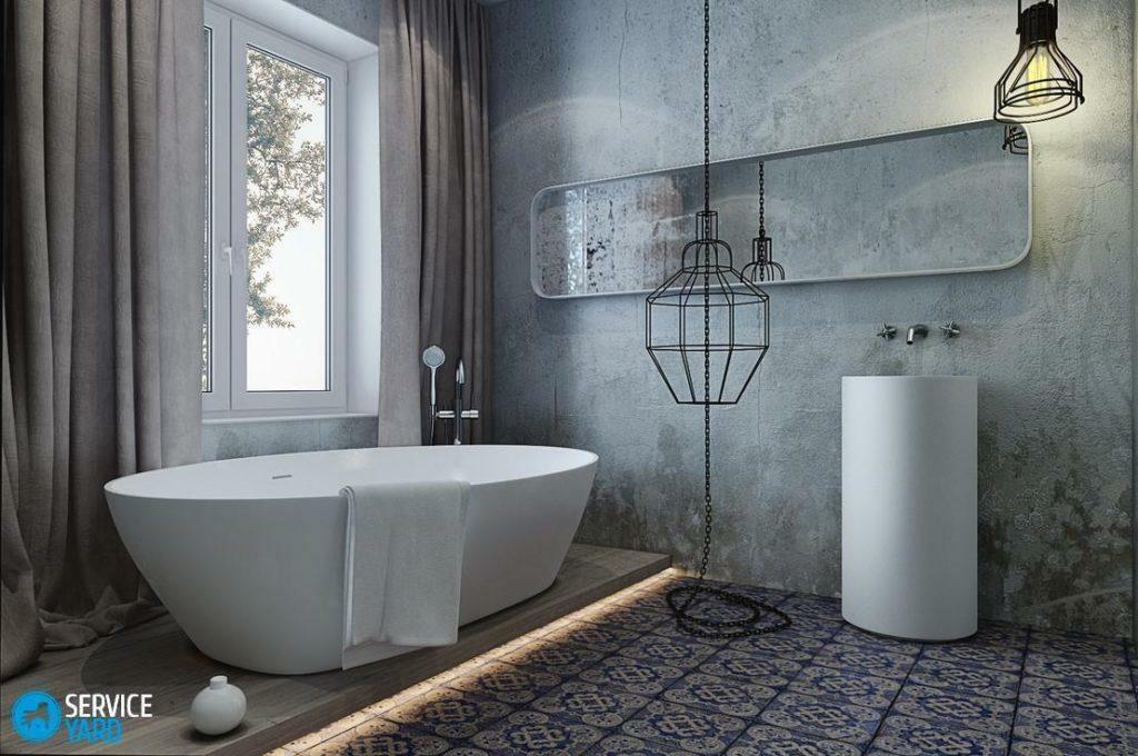 עיצוב חדר אמבטיה בסגנון לופט