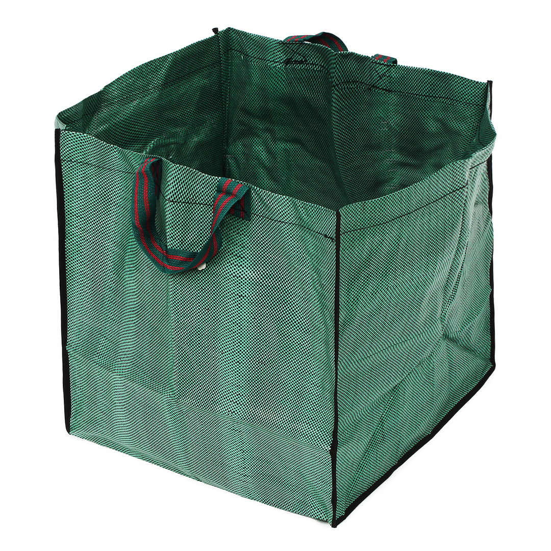Atkārtoti izmantojams ūdensnecaurlaidīgs pārnēsājams dārza atkritumu maiss Atkritumu maiss atstāj zāles bunkuru