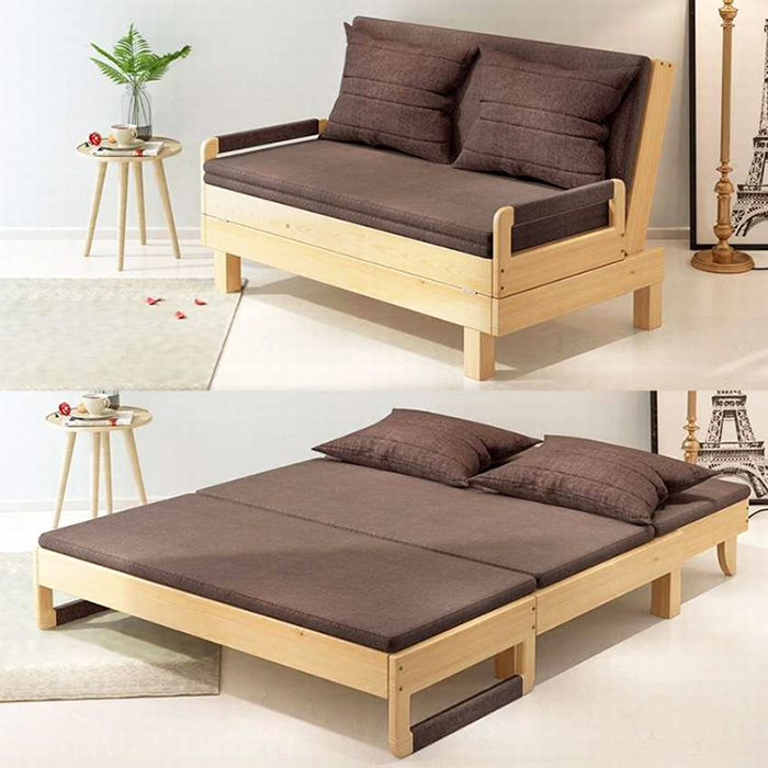 Sofá cama de dobragem caseiro