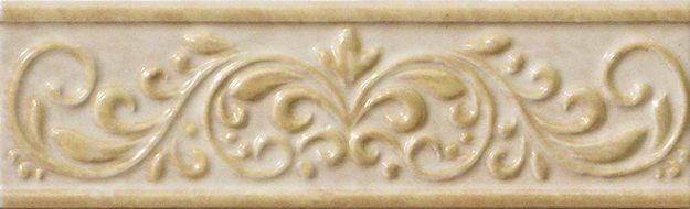 Baldosa cerámica Italon Elite Cream Listello Natura (600090000216) cenefa 7,5х25