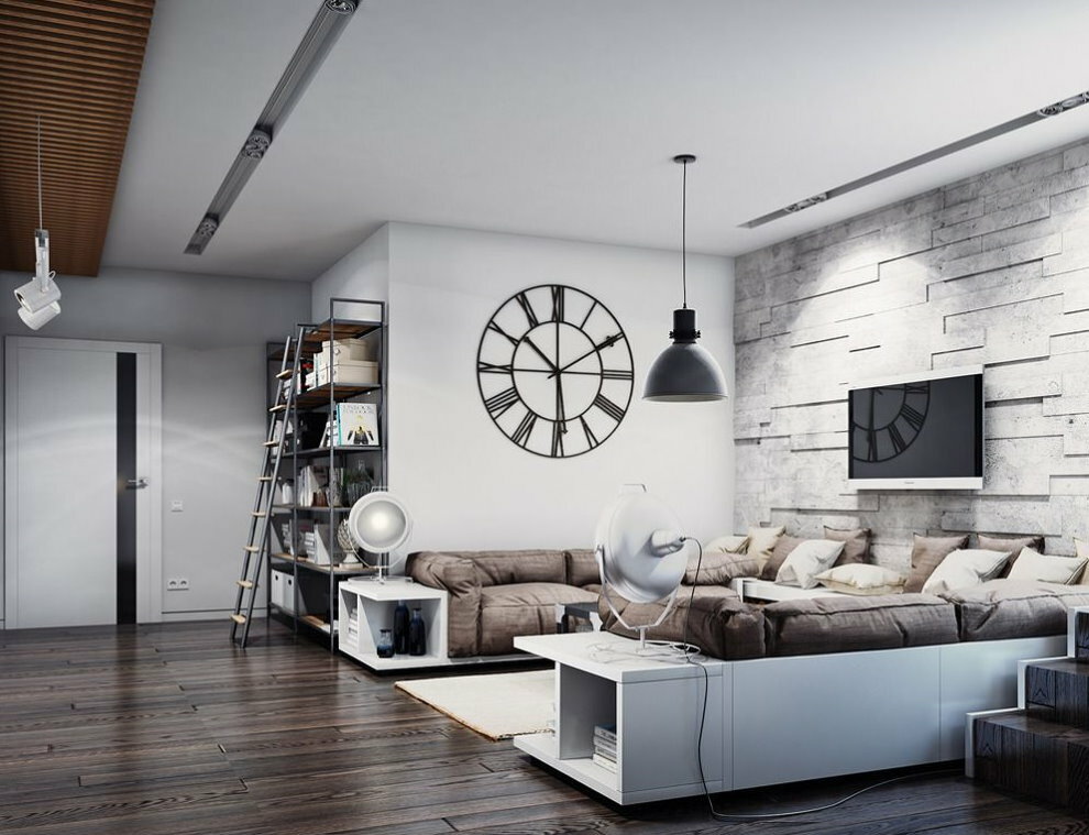 White loft-style sofa cases