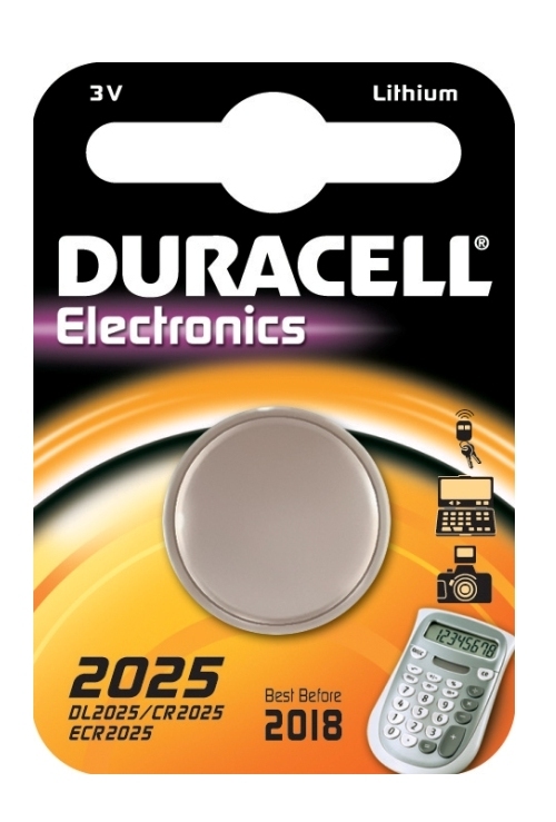 Batería DL2025 / CR2025 - Duracell DL2025 BL1 (1 pieza)