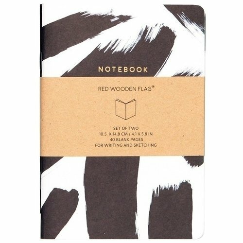 Unlined notepad # and # quot; Massive strokes # and # quot; A6, 20 sheets, 10.5 x 15 cm, 2 pcs.