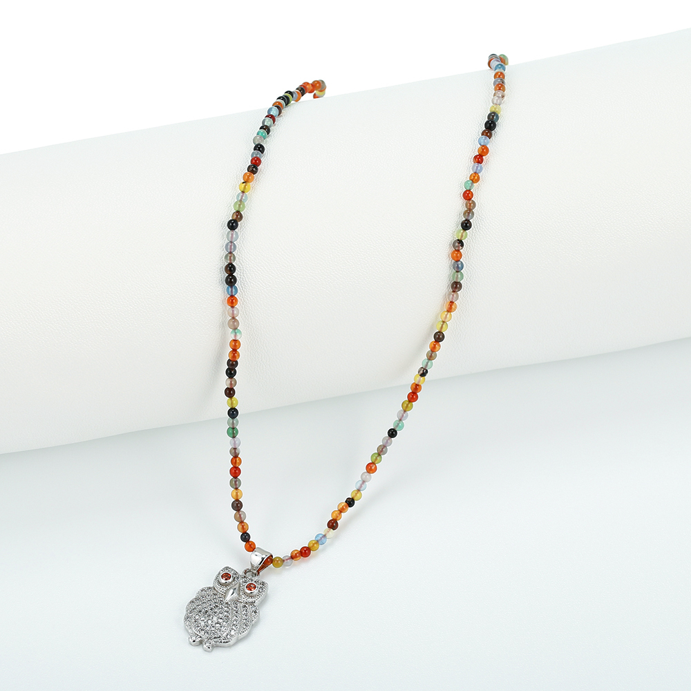 Beads My-bijou Owl, cornalina 41 cm