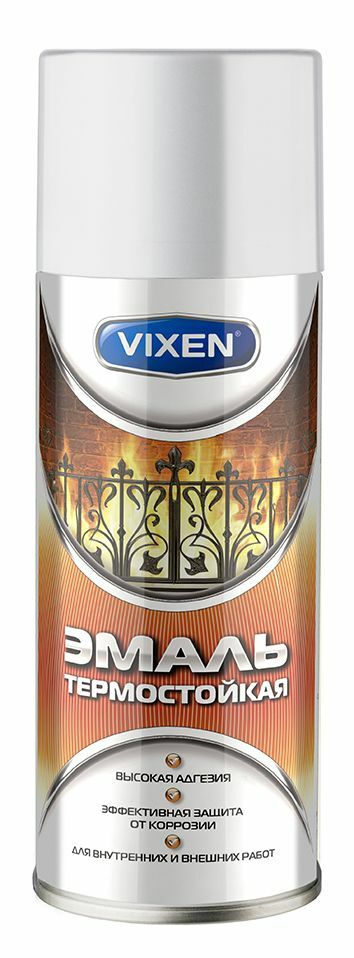 Emaljas aerosola karstumizturīgs Vixen 500 ml krāsa balta