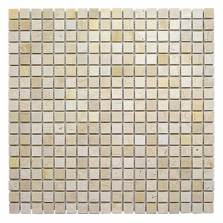 Natūralaus akmens mozaika 30,5x30,5x0,4 Olimp, smėlio spalvos mišinys
