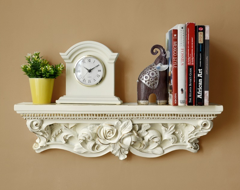 Small shelf made of wood in the classic style