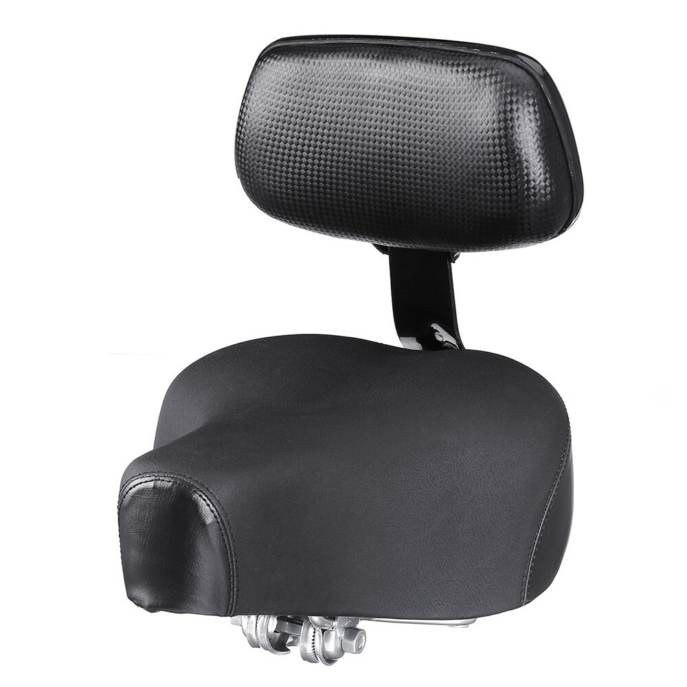 Universāls melns elektriskais motorollera automašīnas velosipēdu segls ar drošības aizmugurējo sēdekli