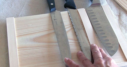 DIY stojan na nože: mistrovské kurzy a nápady