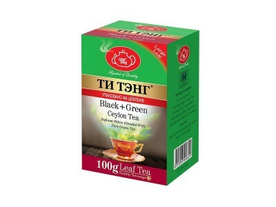 Yeşil Ti Teng Siyah + Yeşil ile ağırlıklı siyah çay 100 g