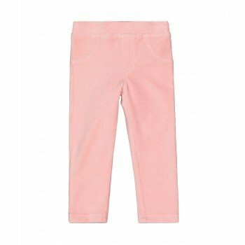 Pantalon stretch en velours côtelé, rose