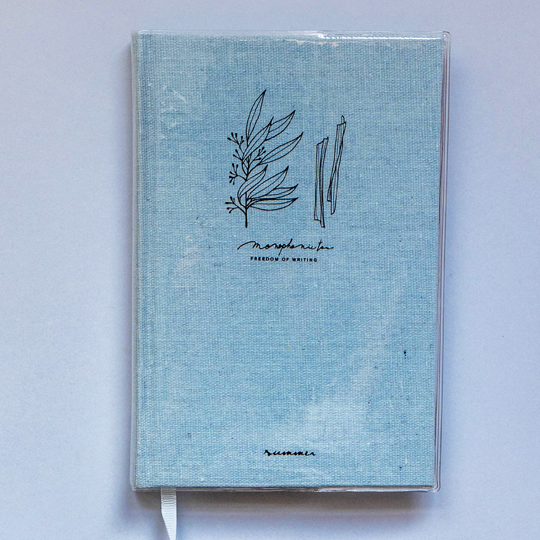 Herbářový notebook / modrý