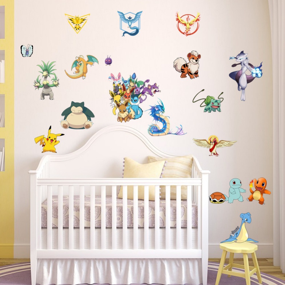 stickers on the wall in the nursery Photo Design
