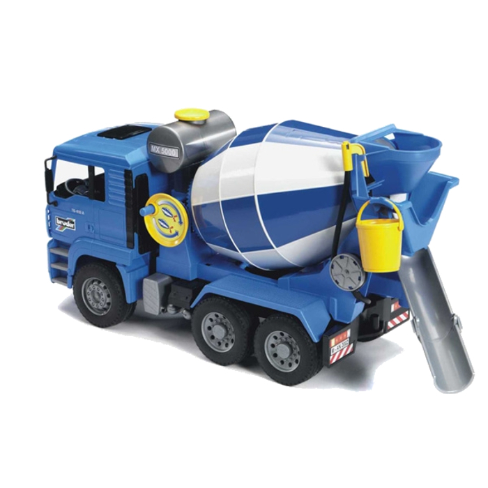 Toy Bruder MAN concrete mixer Blue-Gray 02-744
