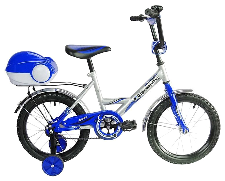 Bicykel, dvojkolesový karikatúrny priateľ 1601 16 1 s (modrý)