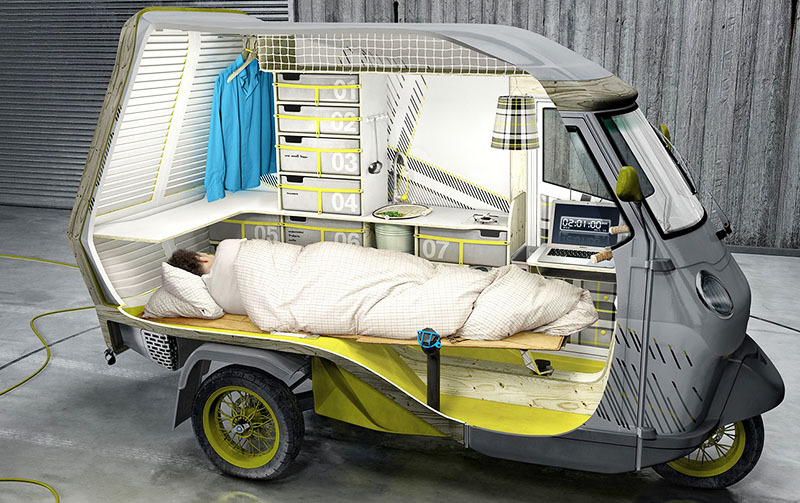 Disse små sovebiler er gode til lejlighedsvise rejser som f.eks. Ferie.