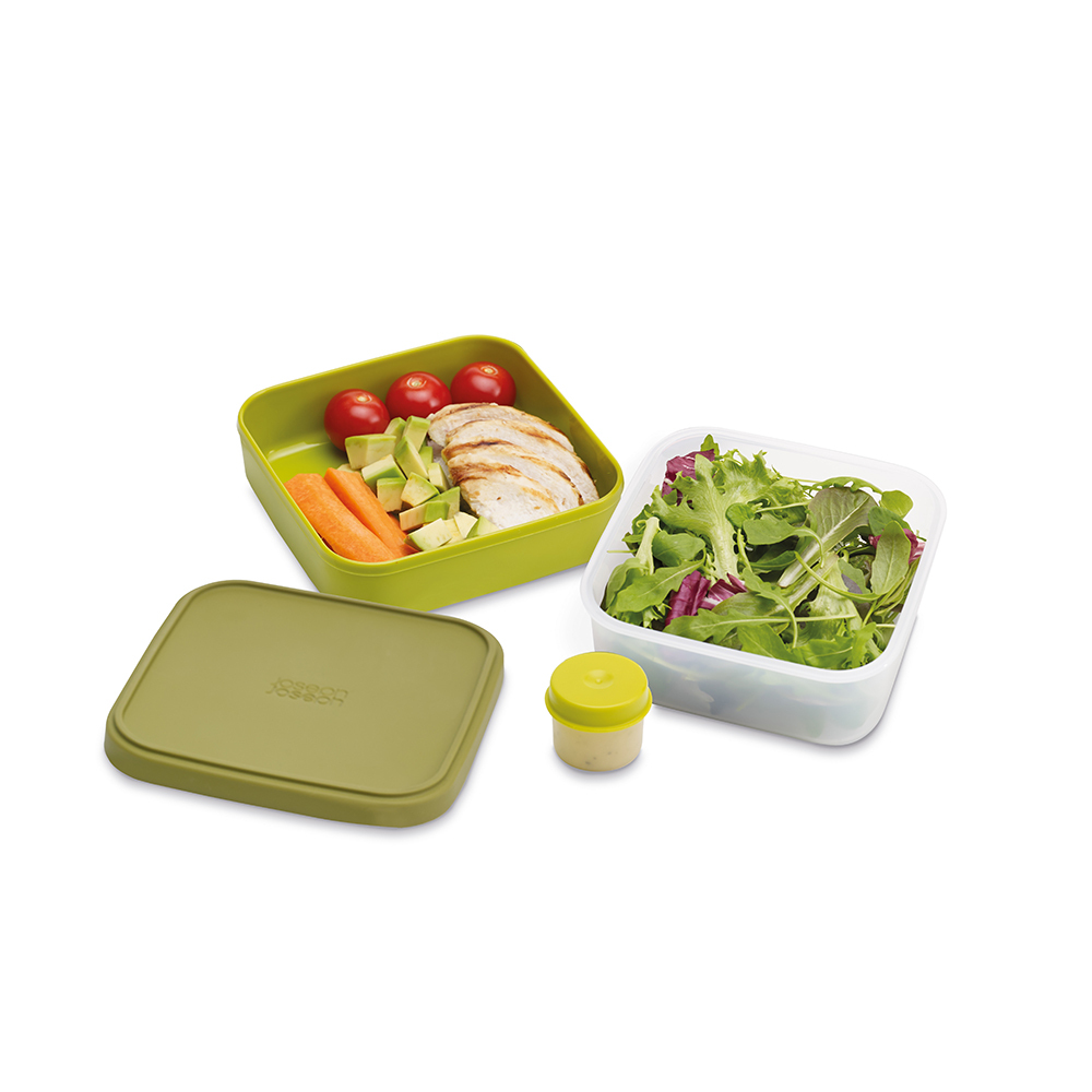 GoEat ™ kompaktne lõunasöögikarp roheliste salatite jaoks