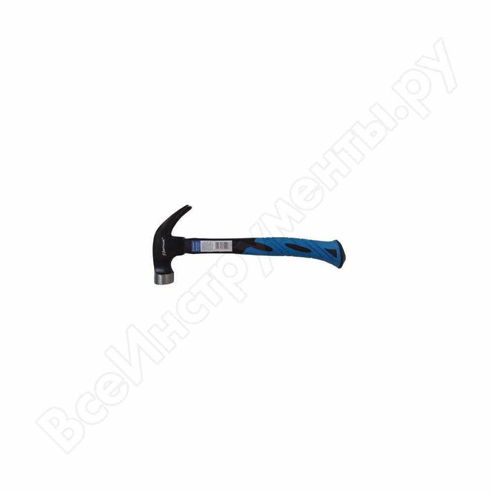 Carpenter's hammer 560g with bent nail, forged, magnetic striker unitraum un-mbch560