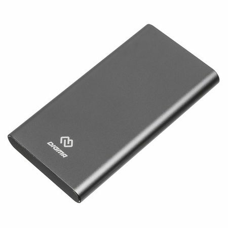 External battery (Power Bank) DIGMA DG-ME-10000, 10000mAh, dark gray