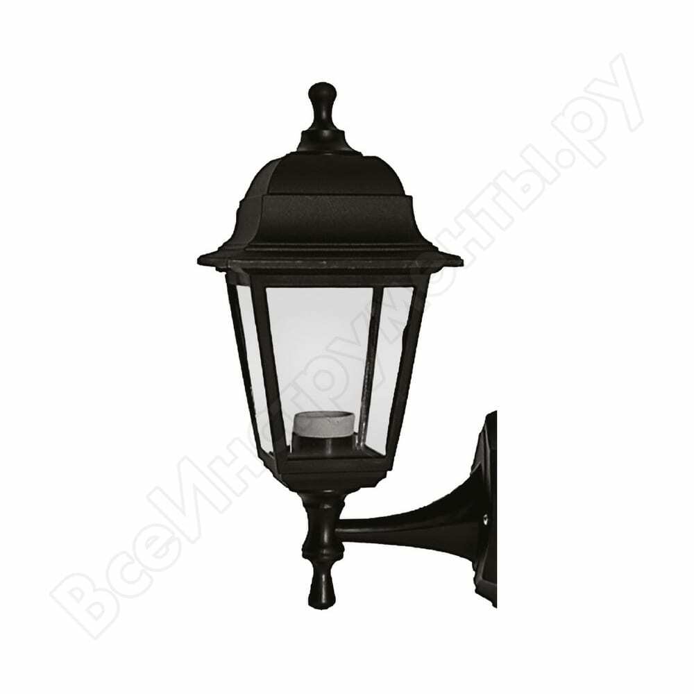 Puutarha- ja puistolamppu Duwi -lamput ylös / alas 380 mm, 60w, musta, läpinäkyvä, muovi 24135 5