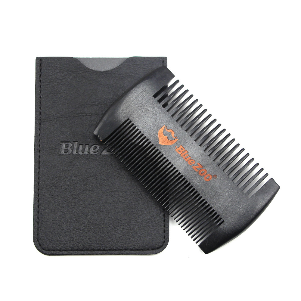 Reversible Comb Antistatic Hair Beard Comb Black Spray