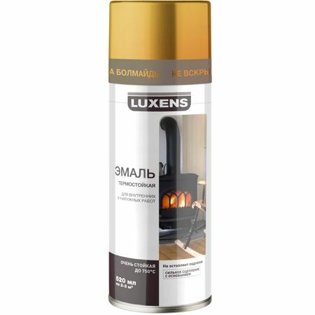 Värmebeständig emalj Luxens färg guld 520 ml