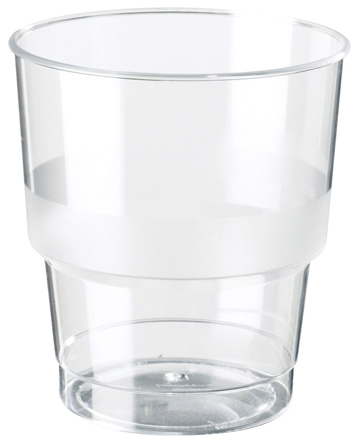 Plastikowe szklanki Duni do gorących i zimnych napojów 250 ml EXTRA 15 szt