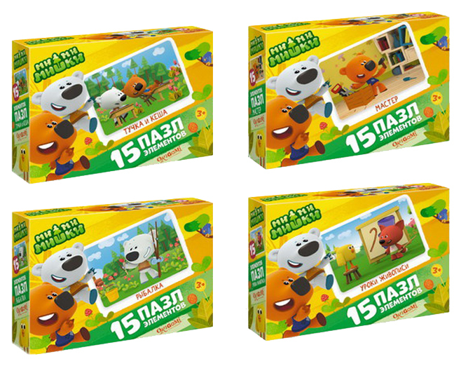 Origami-puslespil Mi-Mi-Bears Bjørne på arbejde 15 elementer 03496