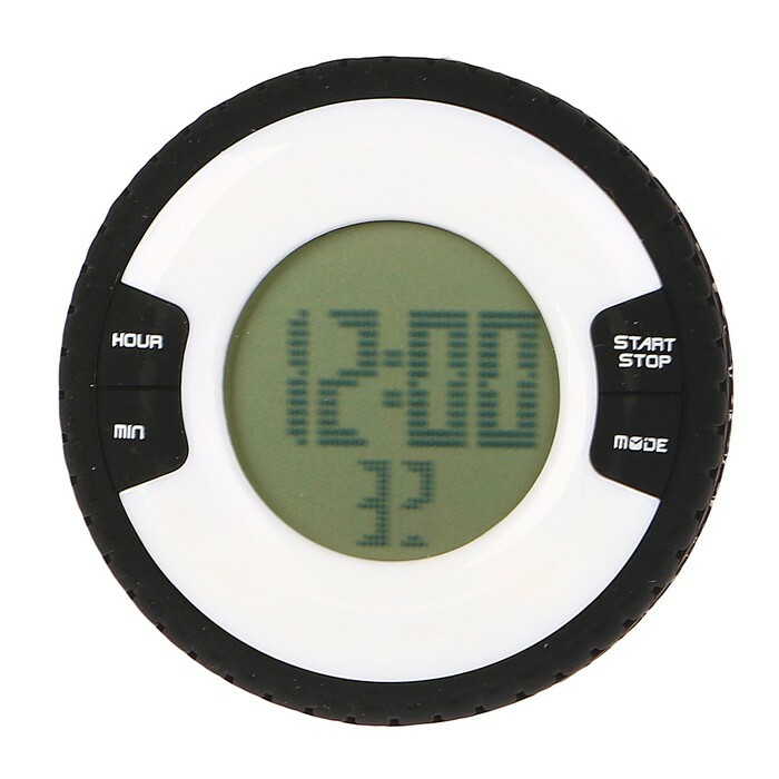 Despertador electrónico " Neumático", cuenta atrás, segundos-p, silicona, baht 1AAA, gris, 2,5x8 cm