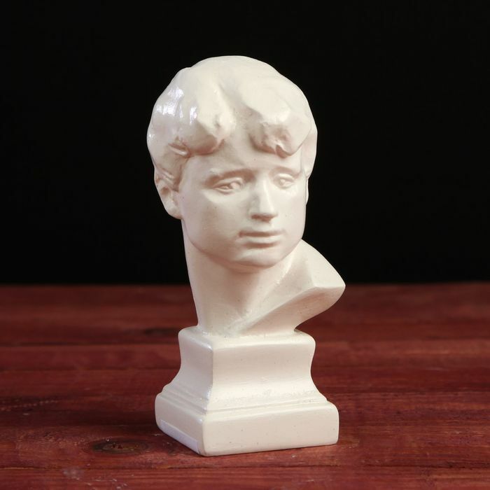 Buste Yesenin, blanc 11,5 cm