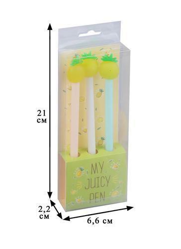 Ananassipliiatsikomplekt (3tk) (PVC karp)