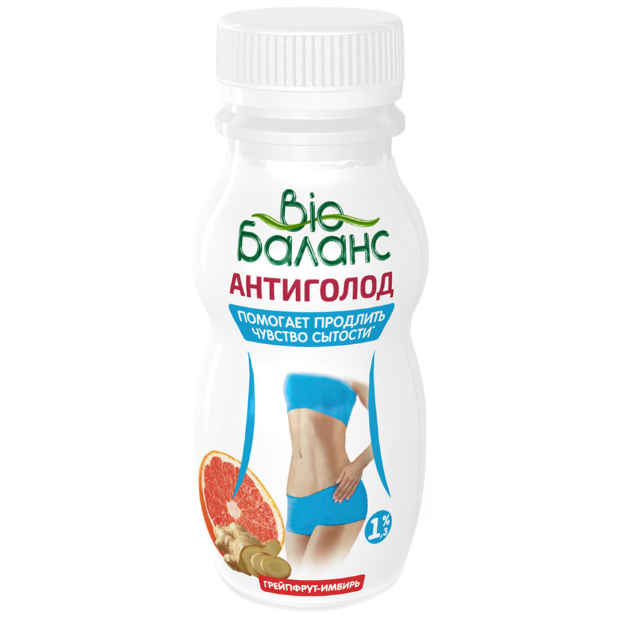 Bevanda allo yogurt di latte fermentato Bio Balance Antigolod Litesse Pompelmo-zenzero 1,3%, 200ml