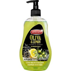 Geschirrspülmittel UNICUM Oliva # und # Lemon (Europäische Kollektion), 550 ml