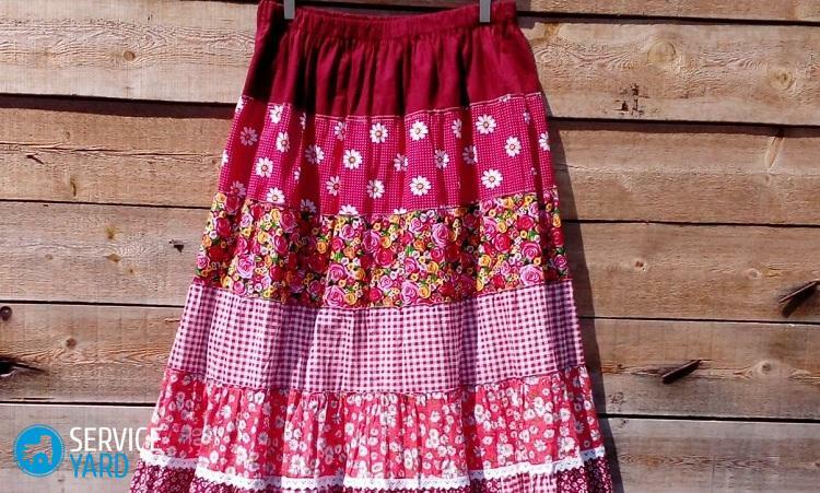 How to sew a multi-tiered skirt?