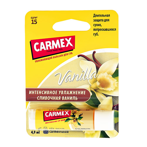 Bálsamo labial CARMEX VANILLA Stick SPF-15 4,09 ml