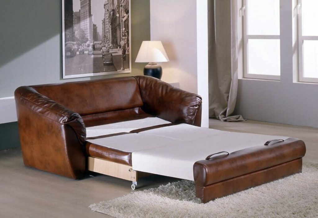 roll-out sofa in the living room