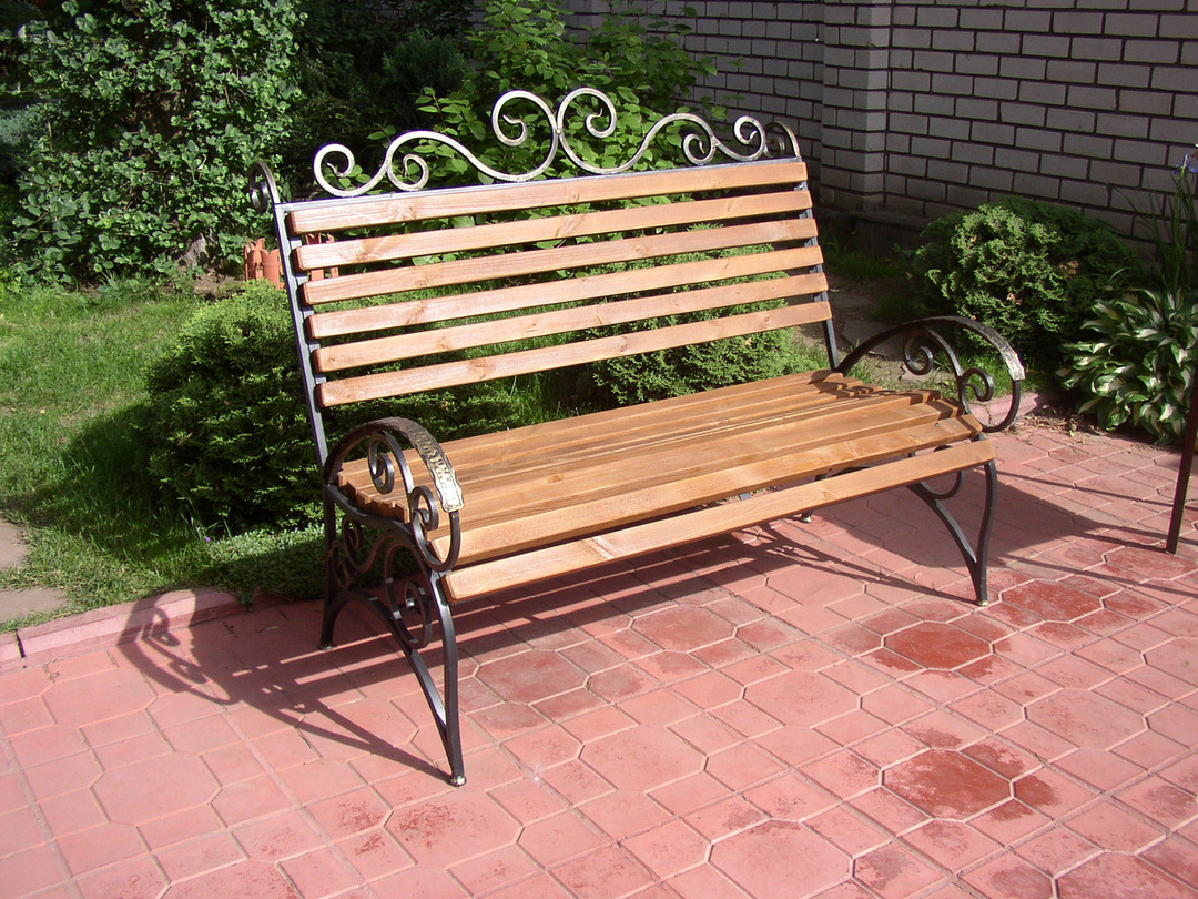 wrought iron benches ideas