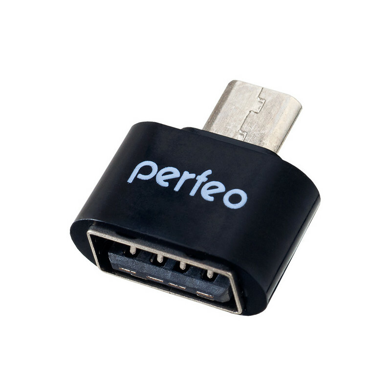 Priedas „Perfeo USB“-„Micro USB PF-VI-O003 Black“