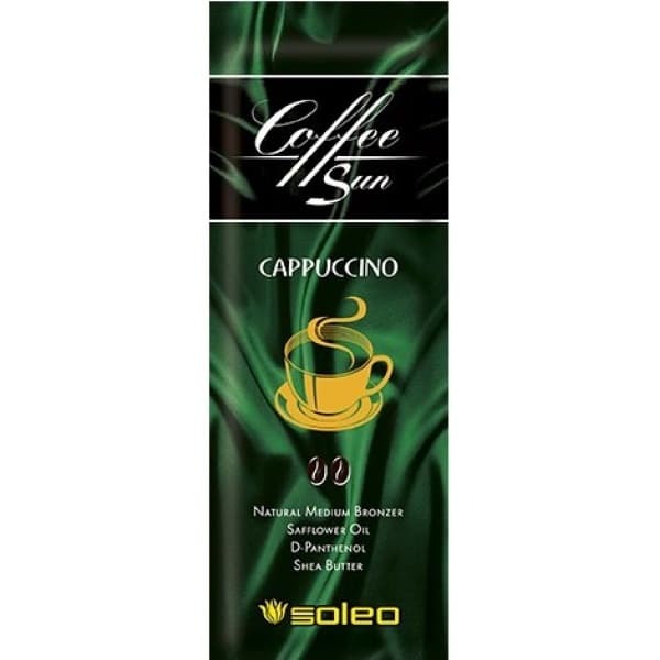 Crema bronceadora Coffe Sun Cappuccino con revelador bronceador, 15 ml