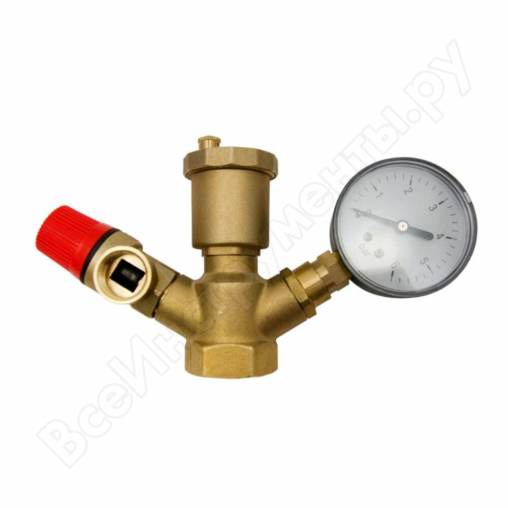 Safety group rm automatic air vent, pressure gauge, safety valve 1 \