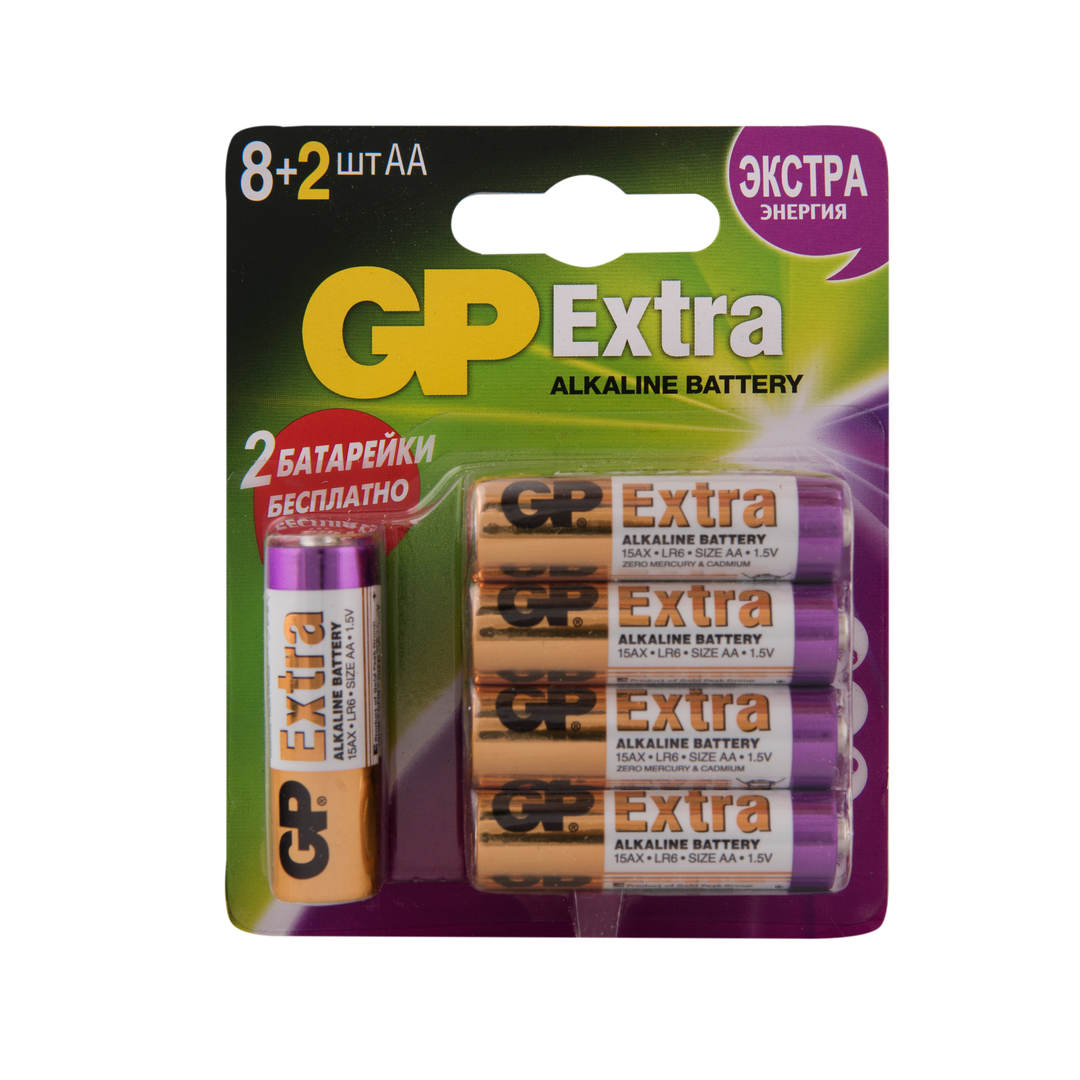 Baterija GP Extra 15AX8 / 2-2CR10 / 240 10 vnt