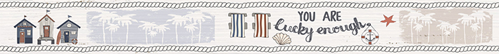 Bokser 1506-0174 flisekant (hvit), 6,5x60 cm
