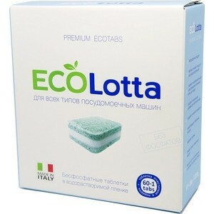 Trauku mazgājamās mašīnas tabletes (PMM) LOTTA ECO All-in-1, bez fosfātiem, 60 gab.