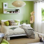 חדר שינה ירוק
