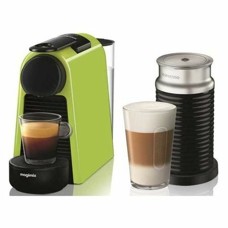 Pod kávovar DELONGHI Nespresso mini Bundle EN85.LAE, 1260W, barva: zelená [0132191668]