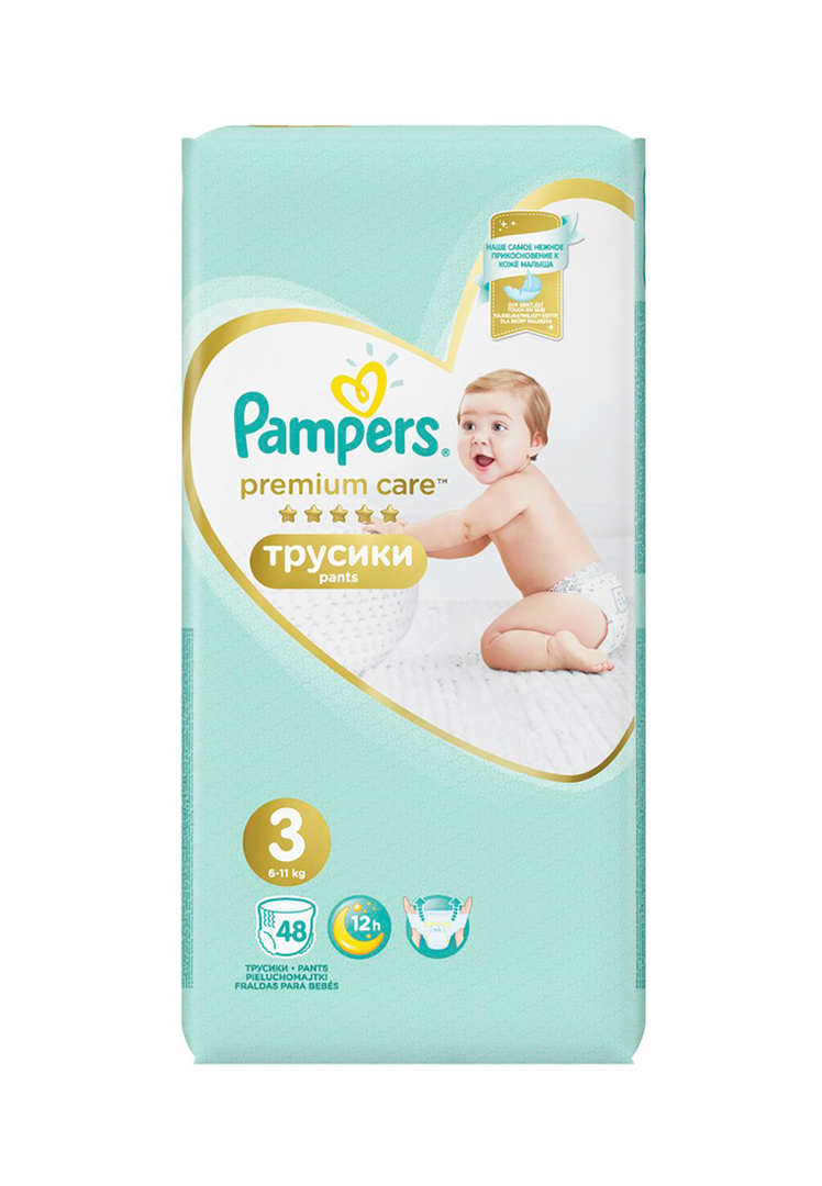 Pampers Premium-Pflegeslip, 3 (6-11kg), 48 Stk. Verwöhnen
