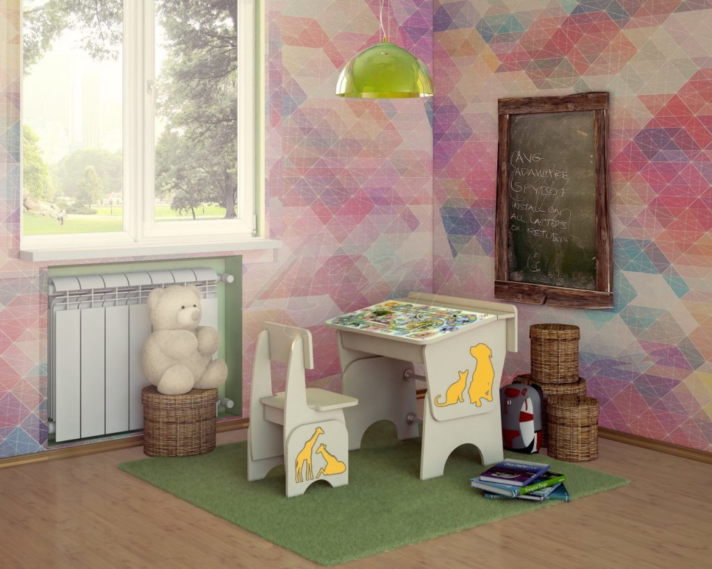 stolík v detskej izbe