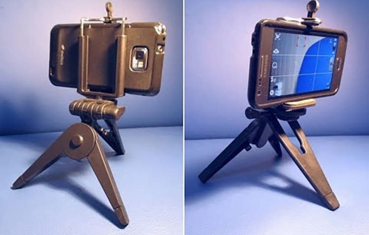 Das DIY-Ministativ kann als tragbares Fotowerkzeug verwendet werden.
